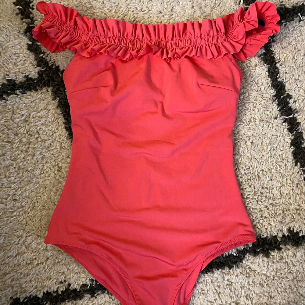 Pink Off-The-Shoulder One Piece